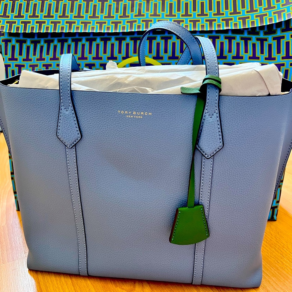 Tory Burch Perry Triple Compartment Tote New